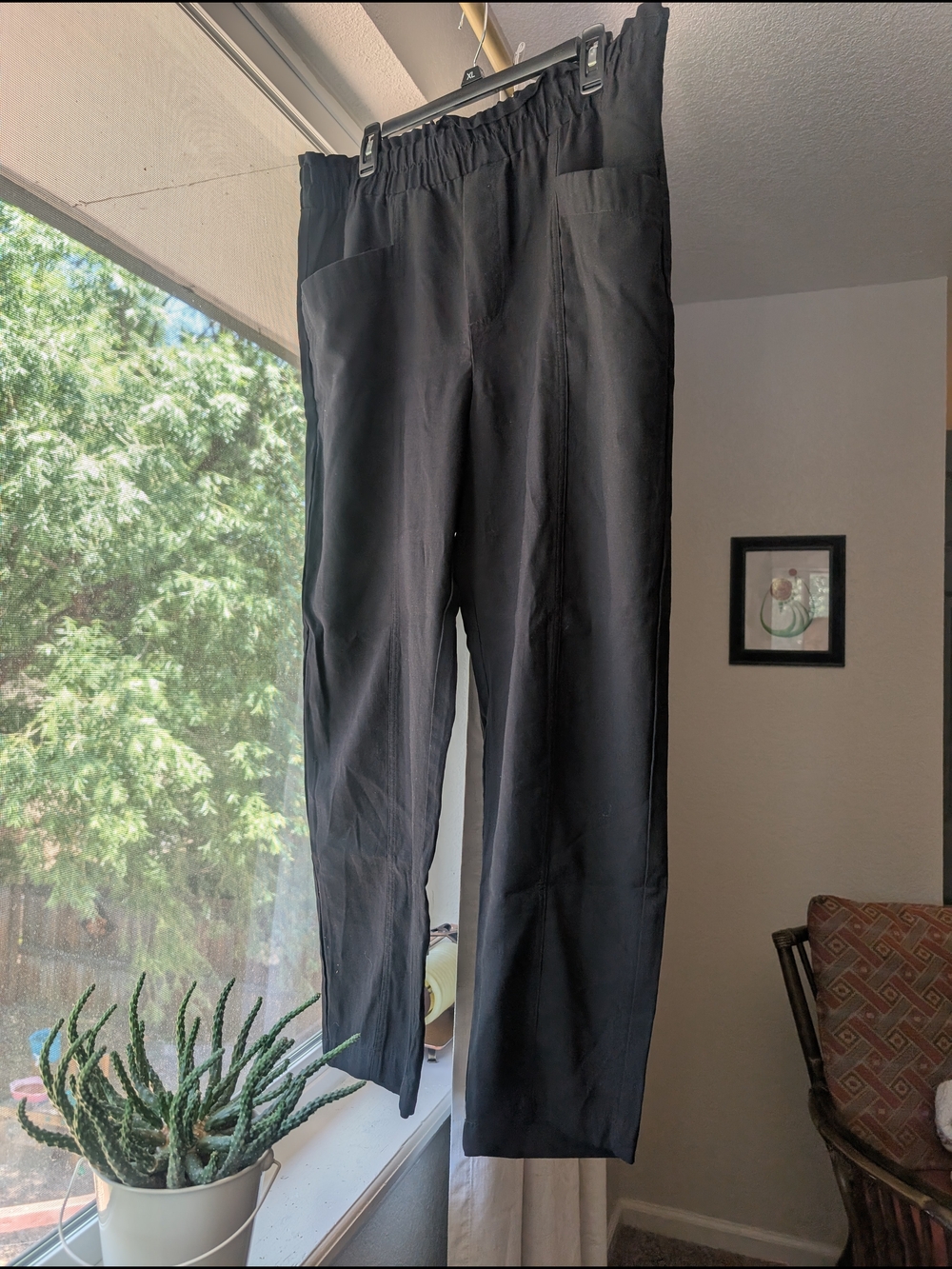 a new day Black Elastic-Waist Casual Pants